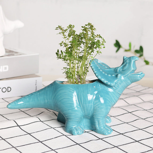 Cartoon Animal Dinosaur Succulents Ceramic Flower Pot