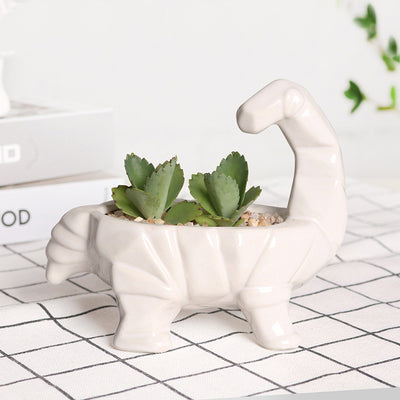 Cartoon Animal Dinosaur Succulents Ceramic Flower Pot
