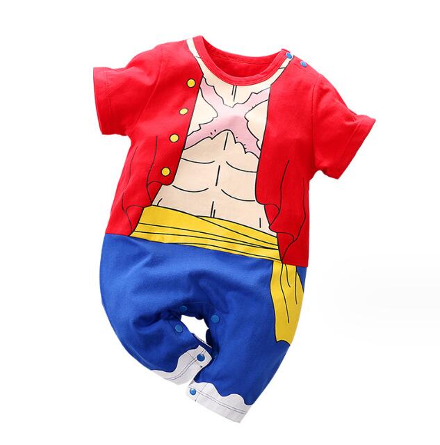 Anime style baby jumpsuit short sleeved