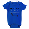 Feed Me And Tell Me I'm Prerry Printed Bodysuit Clothing Cross-border baby summer short-sleeved romper