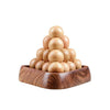 Wooden Handmade Ball Pyramid Puzzle Brain Teaser For Kids