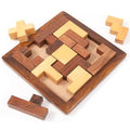Wood Jigsaw Puzzle - Wooden Toys for Kids - Travel Games for Families - Unique Gifts for Children