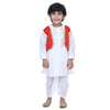 Boy's Attached Jacket Bandhani Dhoti Kurta