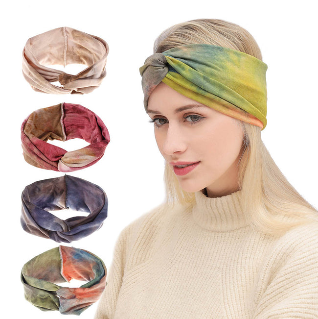 Women's Tie-Dye Cross Hair Band