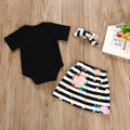 3Pcs T-shirt Romper Skirt Headband Big Little Sister Twins Clothes Baby Girl Clothes Outfits Set