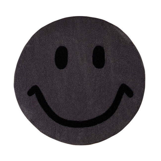 Cartoon Emoji Smiley Round Decorative Carpet
