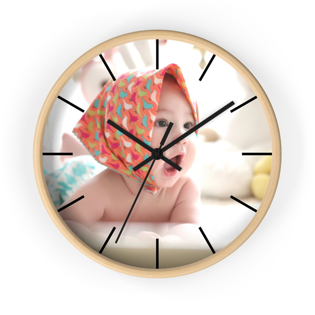 Personalize Your Baby Picture On Wall clock