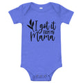 I Got It From My Mama Baby short sleeve one piece | BeeToddler