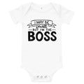 I Maybe Small But I'm The BOSS Baby short sleeve one piece