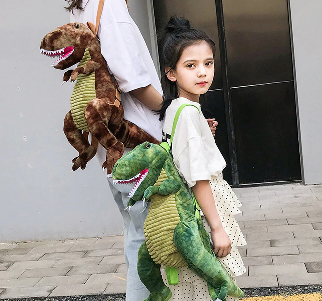 Cartoon 3D Dinosaur Backpack for Children