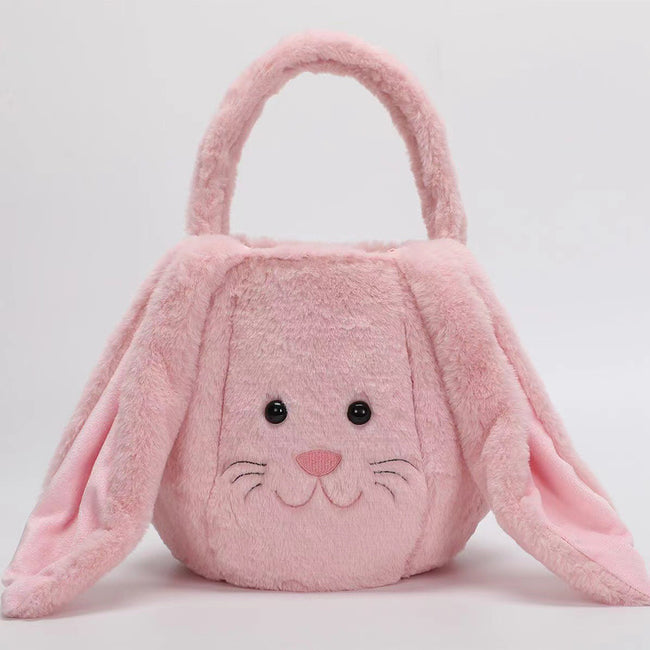 Floppy Ears Easter Bunny Plush Basket - Adorable Easter Egg Holders
