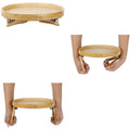 Round Storage Bamboo Tray Sofa With Legs Tray Foldable