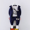 BibiCola  2pcs Spring bbay  boys Clothing Set baby boys  Denim  Sports Suit Kids Denim   tops + Pants Baby Boys Clothes