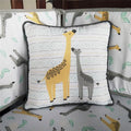Baby Bed Bumpers Cotton Soft Breathable Babies Bedding Set Cartoon Cute Giraffe Newbron Bed Crib Bumper Sheet Quilt Duvet Pillow