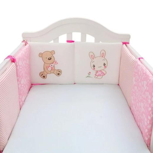 6Pcs/Set Baby Bed Protector Crib Bumper Pads