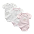 3PCS/Lot Baby Clothes Bodysuit  Unisex 0-12M