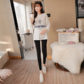 Across V Low Waist Belly Maternity Legging Spring Autumn Fashion Knitted Clothes for Pregnant Women Pregnancy Skinny Pants