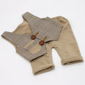 Newborn Baby Photography Clothing Plaid Waistcoat+Pants 2pcs Set Boys Photo Costumes Outfit Infant Gentleman Clothes