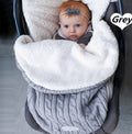 Warm Baby Blanket Knitted Newborn Swaddle Wrap Soft InfantSleeping Bag Footmuff Cotton Envelope For Stroller Accessories Blanket