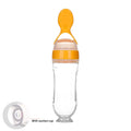 90ML Safe Newborn Baby Feeding Bottle Toddler Silicone Squeeze Feeding Spoon Milk Bottle Baby Training Feeder Food Supplement