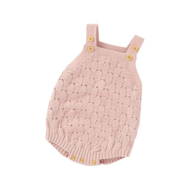 Baby Bodysuits Sleeveless Newborn Bebes Girl Onesie Tops Fashion Solid Color Toddler Kids Boys Knit Jumpsuit 0-18M Children Wear