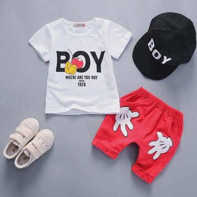 Summer Sports T-Shirt + Bib Shorts Sets For Newborn Baby Boys Girls