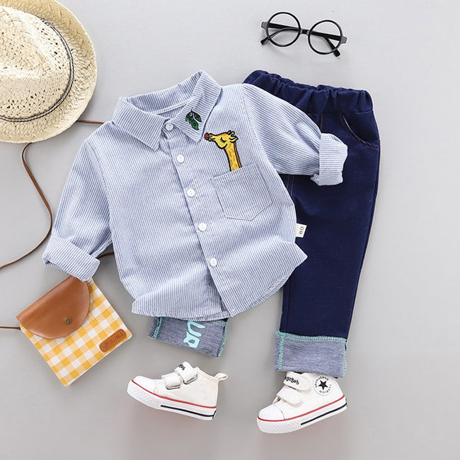 spring new born baby boy clothes outfit sets shirt pant suits for 1 year baby boy birthday clothing toddler child coat sets