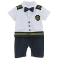 Baby Boys Captain Romper Costume Infant Outfits Set Toddler Halloween Sailor Clothes Newborn Clothing with Hats Shoes