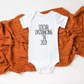 Baby Announcement My Parents Did Not Practice Social Distancing Baby Bodysuit Summer Social Distancing Pregnancy Reveal Ropa