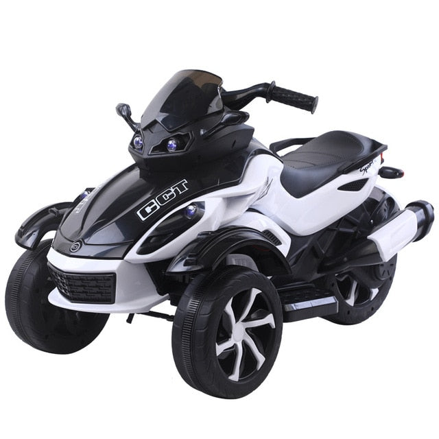Children's Electric Motorcycle Boys Tricycle Electric Car Baby Dual Drive Motorbike for Kids Ride on Car Electric for Kid