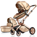 Baby Stroller 3 in 1,Hot Mom travel system High Land-scape stroller with bassinet in 2020 Folding Carriage for Newborns baby,F22