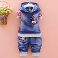 Spring New Baby Boys Girls Casual Clothes Kids Cartoon T-Shirt Jeans 2Pcs/Set Infant Cotton Clothing Children Fashion Tracksuits