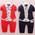 BibiCola  2pcs Spring bbay  boys Clothing Set baby boys  Denim  Sports Suit Kids Denim   tops + Pants Baby Boys Clothes