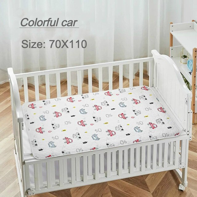 Children's anti-seepage cushion infant cotton protective small sheets baby gauze breathable diaper changing mat baby crawlin