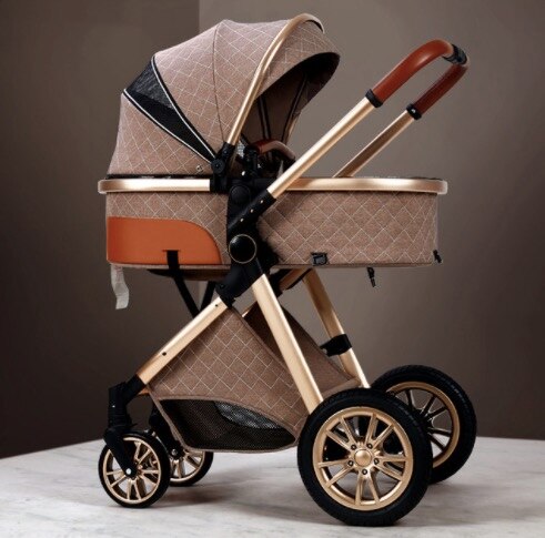 New Baby Stroller 3 in 1 High Landscape Stroller Reclining Baby Carriage Foldable Stroller Baby Bassinet Puchair Newborn