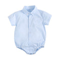 Sanlutoz Cotton Baby Boys Bodysuits Fashion Newborn Clothes for Baby Boy Short Sleeve Summer Baby Clothing Plaid