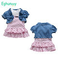Summer  Infant Toddler Baby Girl Clothes Set Cute Cotton Sleeveless Princess Dress Collocation Cute Vest Newborn Outfits