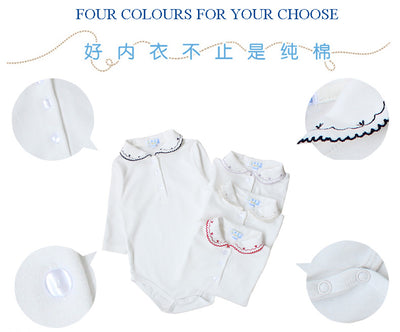 Baby clothes baby jumpsuit bodysuit pyjamas kids clothes baby boys girls clothes children long sleeves children clothing picot