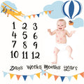 Baby Milestone Photo Props Background Blankets Infant Backdrop Cloth Calendar Bebe Photo Accessories Children Photo Carpet