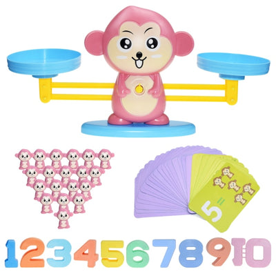 Montessori Math Digital Balance Scale Toys, Educational Math Balancing Scale Number Board Games, Kids Learning Toys
