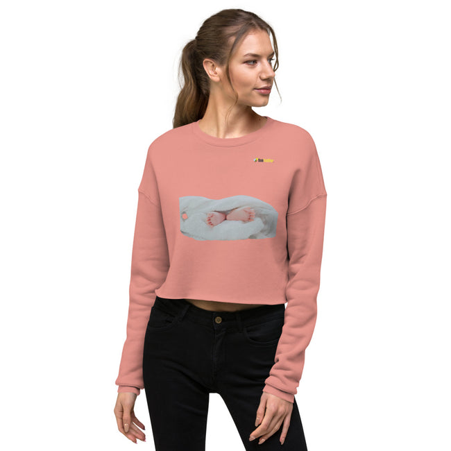 Personalize Your Baby Picture On Crop Sweatshirt